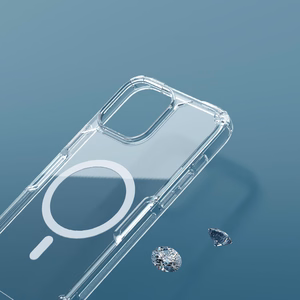 Nillkin Nature Pro šarvuotas dėklas su MagSafe telefonui iPhone 15 Plus - mėlynas