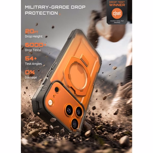 Supcase Grip Pro Mag MagSafe dėklas iPhone 18 Pro / 17 Pro – oranžinis