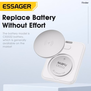 Essager Tag baltas išmanusis Bluetooth ieškiklis / sekiklis pakabukas