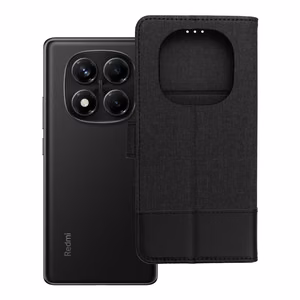 Dėklas telefonui (m) GOMMA Book Xiaomi Redmi Note 14 PRO 4G - juodas (m)