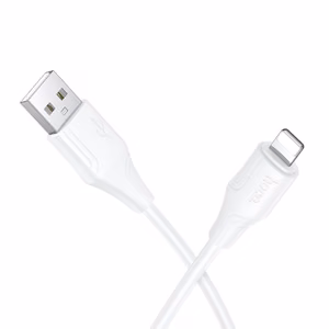 Силиконовый кабель USB A на Lightning Hoco 2,4A 1 m X124 белый