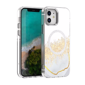 Epoxy Mag dėklas iPhone 12 / 12 Pro 6,1" baltas