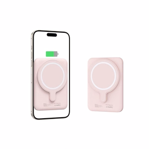 Tech-Protect LifeMag PB10 išorinė baterija su MagSafe 5000mAh 15W USB-C jungtimi - rožinė + USB-C kabelis