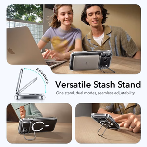 ESR Classic Hybrid Kickstand Magnetinis dėklas telefonui iPhone 17 Pro - skaidrus