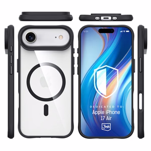 3mk Satino šarvų Magnetinis dėklas telefonui iPhone 17 Air - baltas