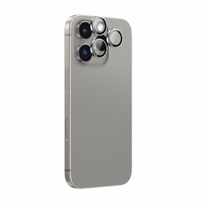 AmazingThing AR Aluminum 3 Lens Glass с рамкой для камеры для iPhone 16 Pro / 16 Pro Max - серый