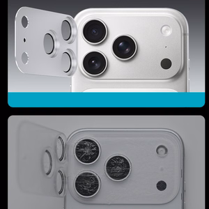 Benks Temperaudonas glass Glass Warrior Metal Integrated Lens Protector (C070) Iphone 17 Pro Max (lens 3 pieces) oranžinis