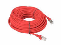 LANBERG PATCHCORD UTP CAT.5E 30M RAUDONAS