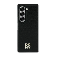 DKNY Dėklas telefonui Samsung Galaxy Z Fold6 su kartotiniu dizainu Stack Logo - juodas