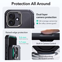 ESR Cyber Kickstand Magnetinis dėklas telefonui iPhone 17 - juodas