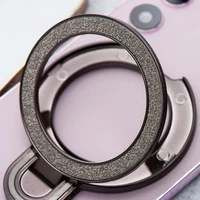 Telefonų stovas CIRCLE GLITTER - klijuojamas - juodas