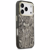 Guess Python Pattern Magnetinis dėklas iPhone 17 Pro (m) - rudas