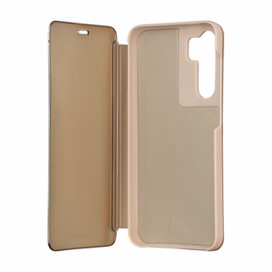 Sulankstomas veidrodinis dėklas, skirtas "Samsung Galaxy S23 FE gold