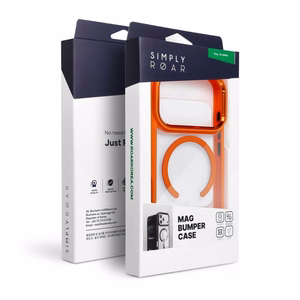 ROAR dėklas MAG BUMPER suderinamas su „MagSafe“, skirtas IPHONE 17 (spalva: oranžinė)