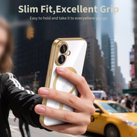 Tech-Protect MagFlex Magnetinis dėklas telefonui iPhone 17 - Skaidrus auksinis