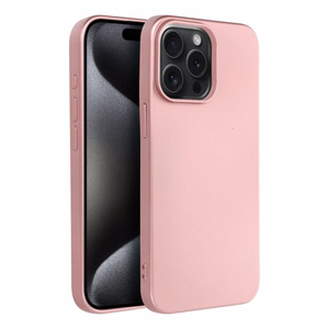 METALLIC dėklas telefonui IPHONE 15 Pro Max rožinis