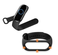 Silikoninis dirželis Xiaomi Mi Band 5 / 6 / 7 smėlinas (11)