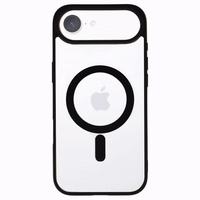 Akrilinis spalvotas magnetinis dėklas telefonui Iphone 17 Air juodas