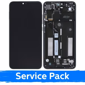 LCD ekranas suderinamas su Xiaomi Mi 8 Lite su rėmeliu / pilkas / (Service Pack)