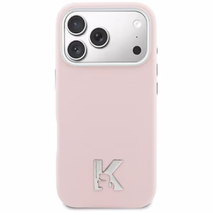 Karl Lagerfeld Karl Head Logo MagSafe Dėklas for iPhone 17 - rožinis