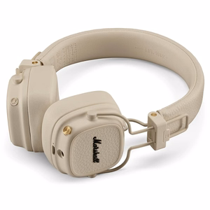Belaidės ausinės Marshall Major V On-Ear Bluetooth kreminės