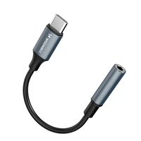 Wozinsky WACM-01 USB-C adapteris - 3.5 mm mini lizdas - juodas
