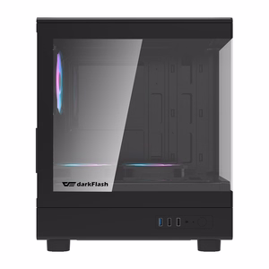 Darkflash DB330M computer dėklas + 3 fans (juodas)