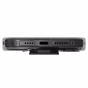 Uniq dėklas Heldro Mount su stovu iPhone 15 Pro 6.1" dūminis