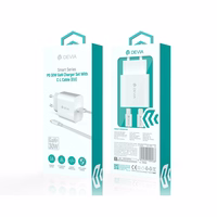 Devia wall įkroviklis Išmanusis PD GaN 30W 1x USB-C baltas