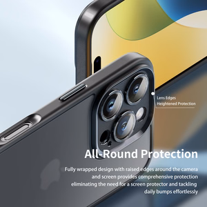 Rock Guard Touch Matte serijos dėklas Iphone 16 Plus juodas