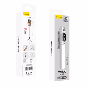 Blavec Selfie Stick Coco P-02 tripod + remote control 0,7 metres (SSCP02-TRW07) white (damaged packaging)