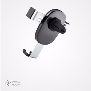 SBS TESUPPCLIPGRAVK išmaniojo telefono laikiklis oro angai, gravitacinis - juodas