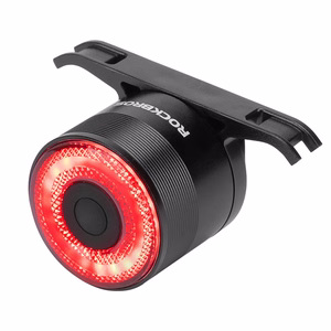 Rockbros Q3 galinis dviračio žibintas su Smart Stop System - juodas