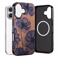 Tech-Protect Lamano MagSafe dėklas iPhone 17 rudai violetinis