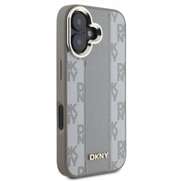 DKNY Languotas raštas magnetinis iPhone 16 dėklas - smėlinis