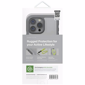 Uniq Combat Active Magclick krovimo dėklas telefonui iPhone 16 Pro Max - pilkas