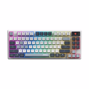 MSI FORGE GK600 TKL WIRELESS SKY Gaming Keyboard Wireless Bluetooth US Mechanical Linear