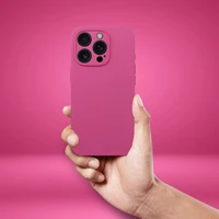 Silikoninis dėklas 2mm IPHONE 17 Pro Max suderinamas su Magnetine rožinė