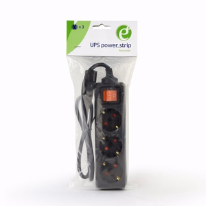 Gembird UPS maitinimo prailgintuvas 0.6m 3 lizdai EG-PSU3-01