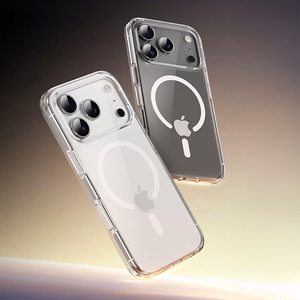 Rock Crystal Shield Serijos Magnetinis Dėklas Iphone 17 Pro permatomas