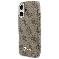 GUESS case for IPHONE 17 compatible with MagSafe GUHMP17S5P4FWMSW (PU FW 4G Script) brown