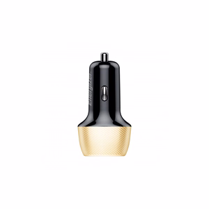 Energizer Ultimate D38BG car charger, USB-C + USB-A, 38 W PD + QC 3.0, gold and black