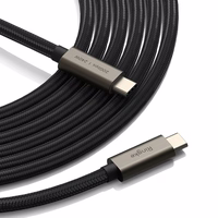 "Ringke" USB-C 3.2 Gen. PD240W kabelis 100 cm - juodas