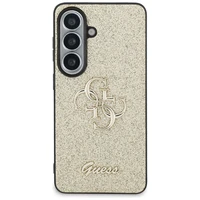Guess case Fixed Glitter Big 4G Metal Logo for Samsung Galaxy S26 gold