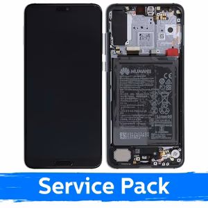 LCD ekranas suderinamas su Huawei P20 Pro su rėmeliu / tamsiai mėlynas / (Service Pack)