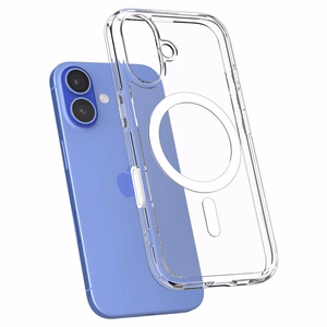 Spigen Ultra Hybrid "T" Magnetinis iPhone 16 dėklas - Baltas