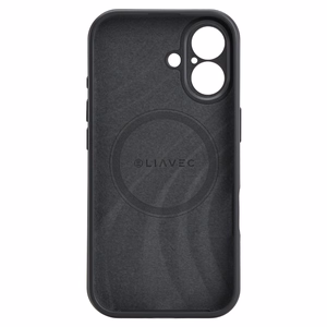 Liavec Silk Shield Case with Metal Camera Frame for Iphone 17 black
