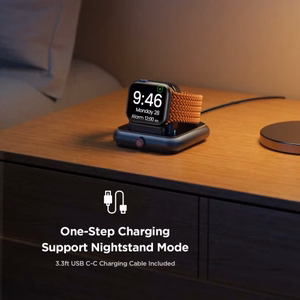 "Joyroom" JR-WQW03 magnetinis įkroviklis "Apple Watch" laikrodžiui (juodas)