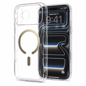 Spigen Ultra Hybrid MagSafe dėklas iPhone 18 Pro Max / 17 Pro Max, skaidrus auksinis