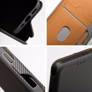 FOLIO Šoninis magnetinis knygos dėklas IPHONE 16 PLUS pilkas